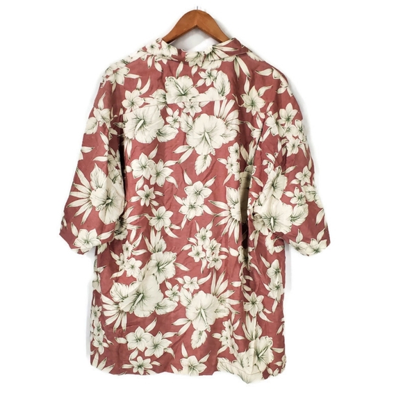 Tommy Bahama Men's XL Silk Floral Hawaiian Shirt Vacation Button Down Tropical - Picture 2 of 7